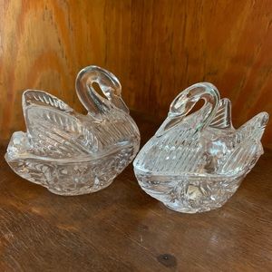 West Moreland Glass Swan